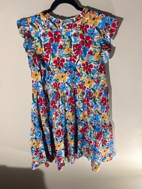 JODIFL Floral Mini Dress in Blue, Red & Yellow